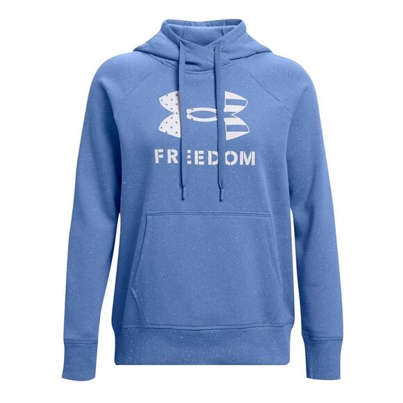 Under Armour Lt.  Blue  Fleece Freedom Rival hoodie XL - Picture 3 of 12